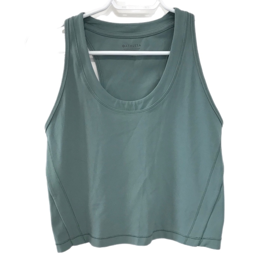 Athleta Blue Cropped Tank - Picture 1 of 4